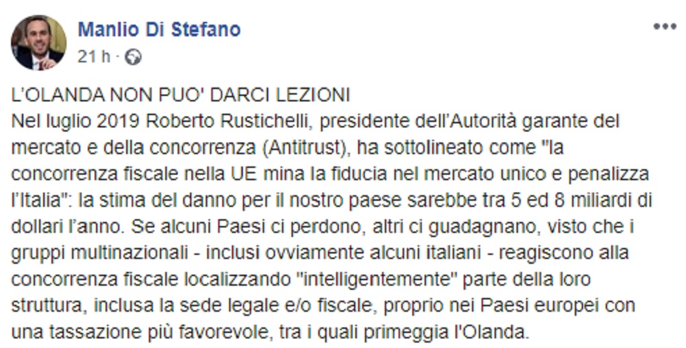 Coronabond, sottosegretario Manlio Di Stefano: "L'Olanda non può darci lezioni"