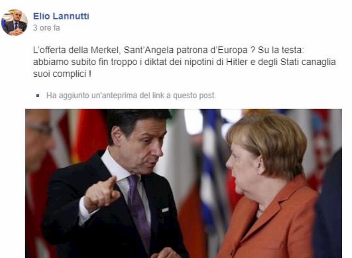 Elio Lannutti attacca la Germania sul coronavirus: "Nipotini di Hitler". Anche M5s prende le distanze
