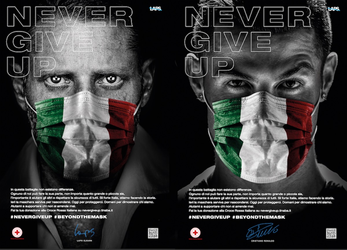 Coronavirus, Lapo Elkann e il progetto "Never Give Up". Solidarietà con la mascherina tricolore