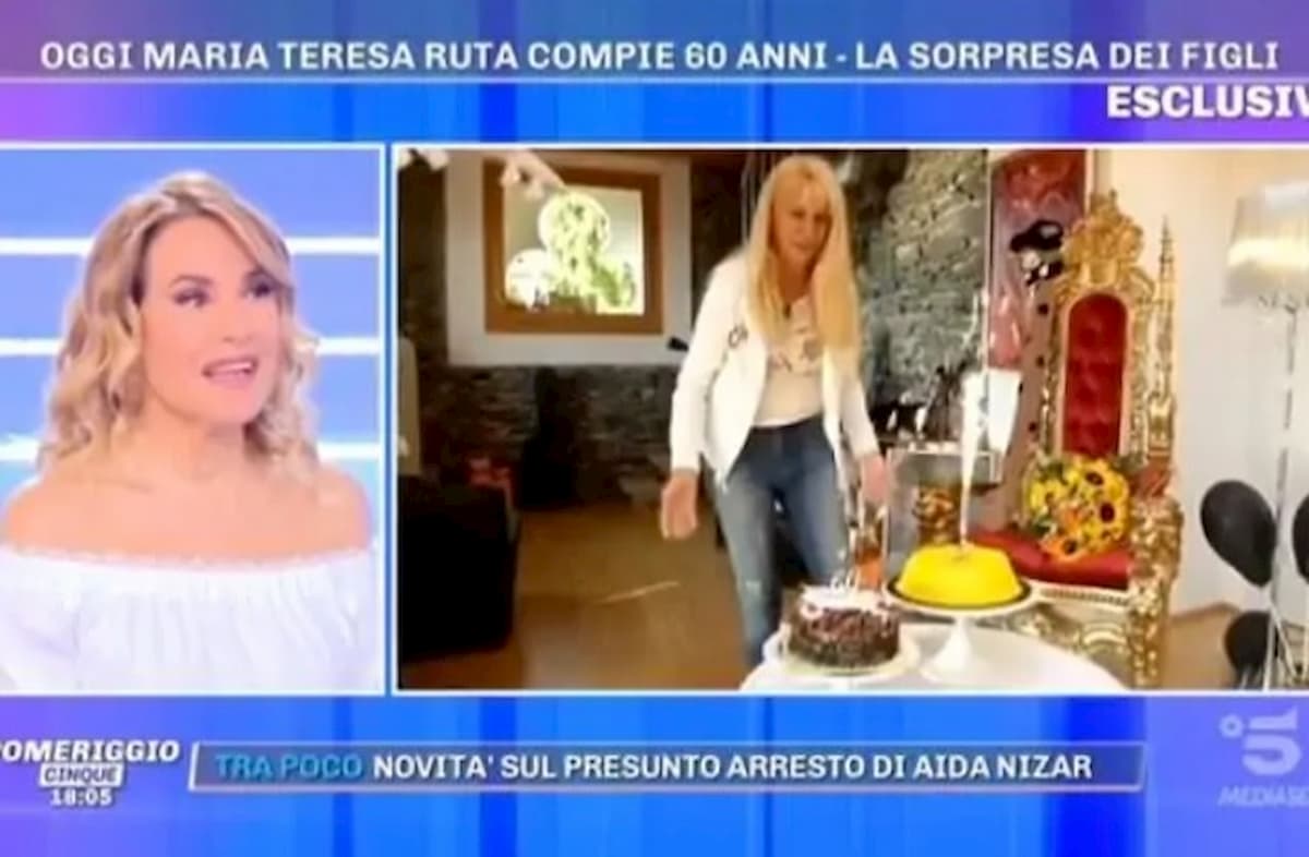 Maria Teresa Ruta, compleanno senza figli: "Ma sono riusciti a sorprendermi così"