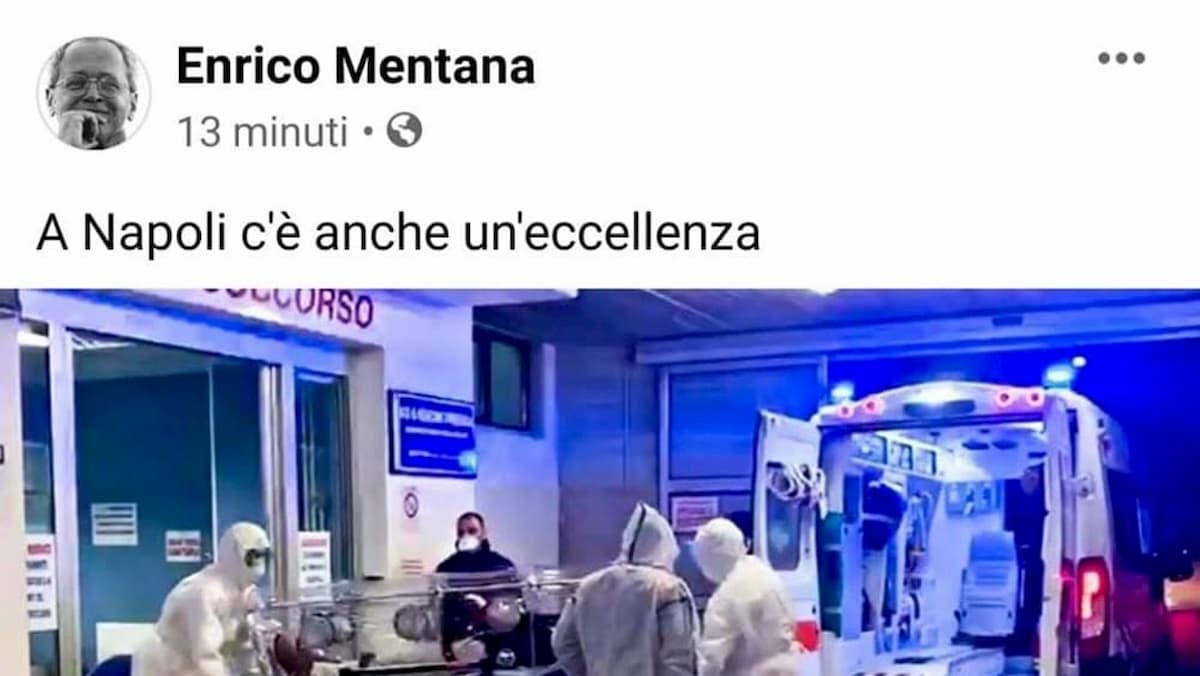 Coronavirus, Mentana e la frase "anche un'eccellenza" che fa arrabbiare Napoli