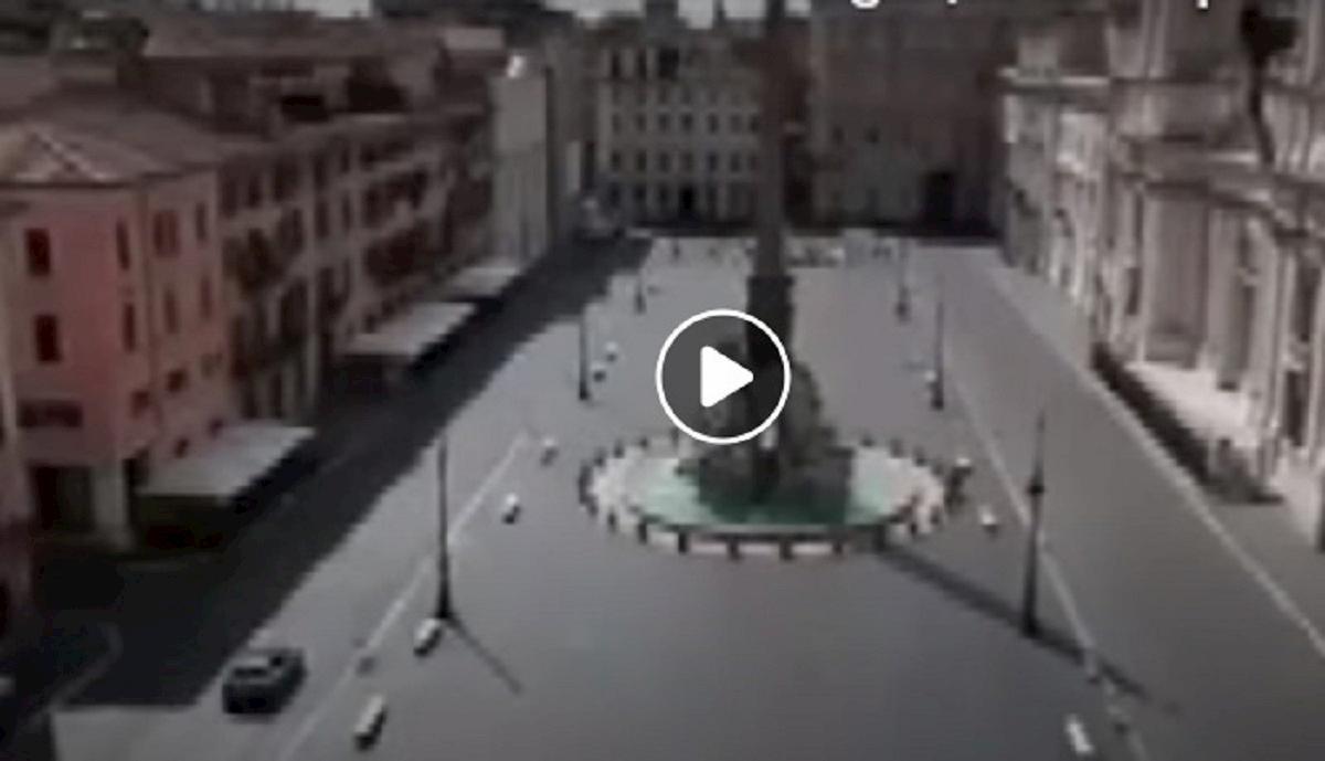 roma deserta video polizia