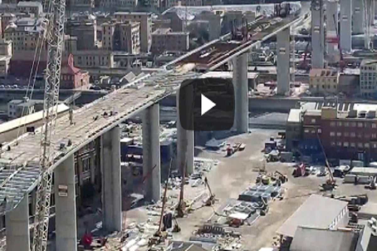 ponte genova in timelapse