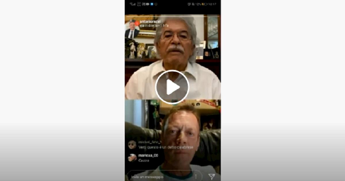 rocco siffredi parla con razzi