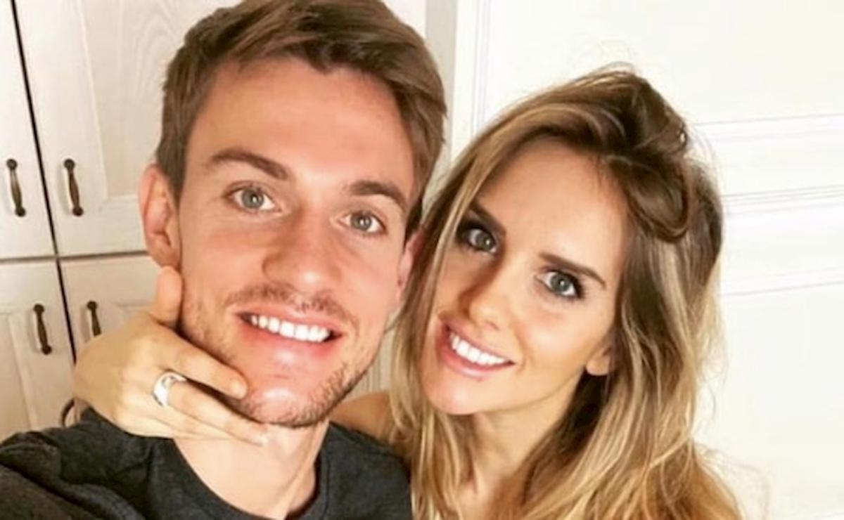 Coronavirus, Rugani riabbraccia la fidanzata Michela Persico incinta FOTO