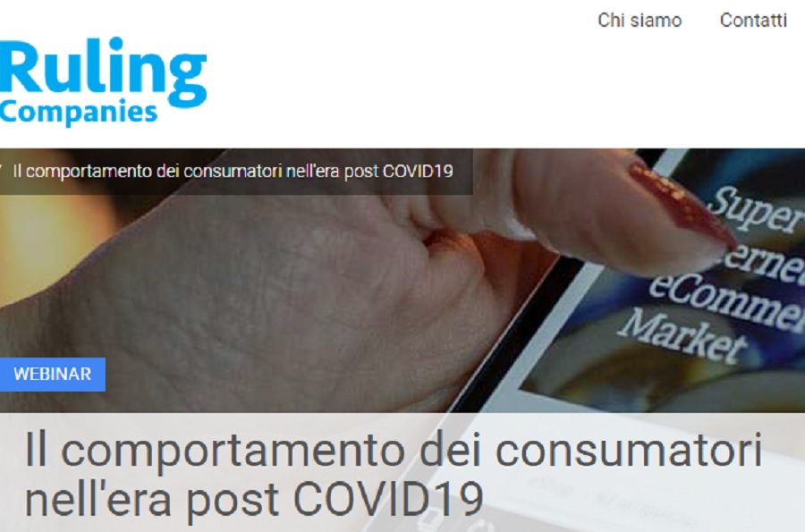 Il comportamento dei consumatori nell'era post Covid-19. L'evento web di Ruling Companies