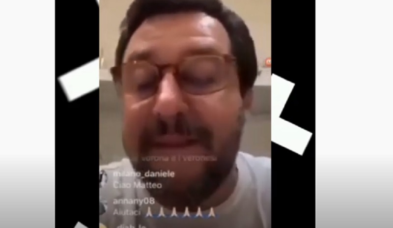 Salvini in diretta Intagram: "Non pippo cocaina, mai sfiorata" VIDEO