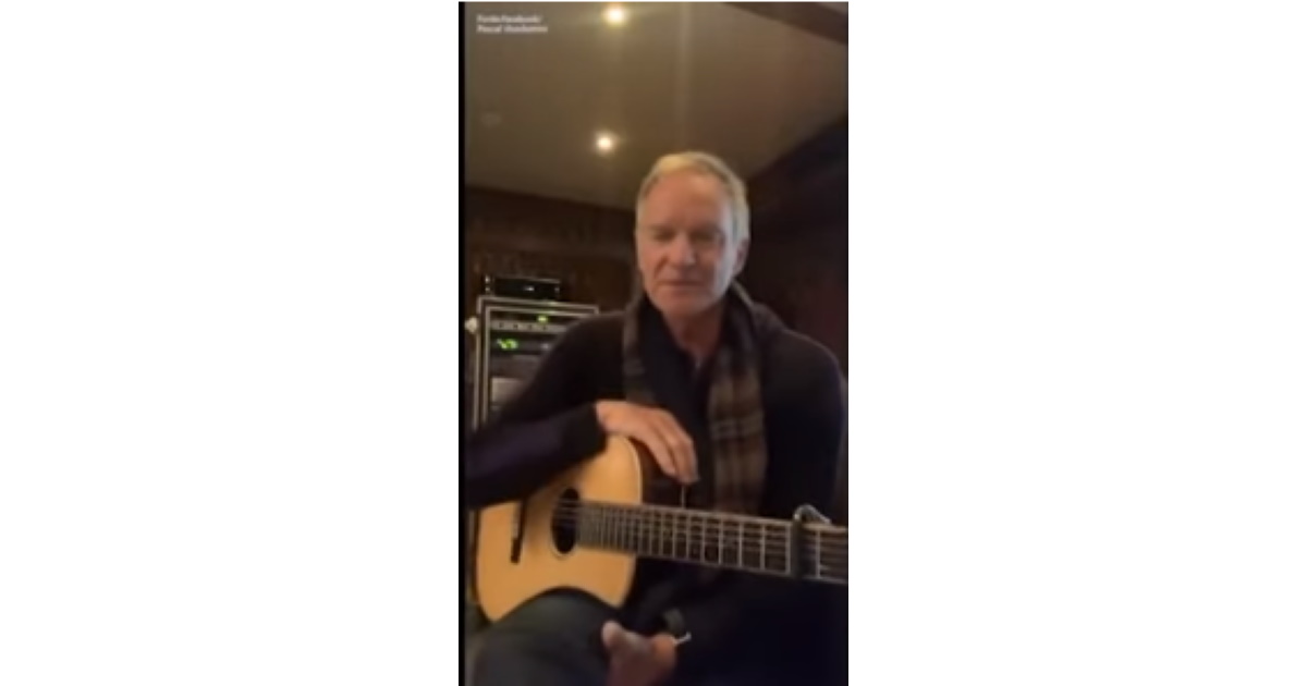 Coronavirus Sting canta per gli amici italiani: Mi mancate VIDEO