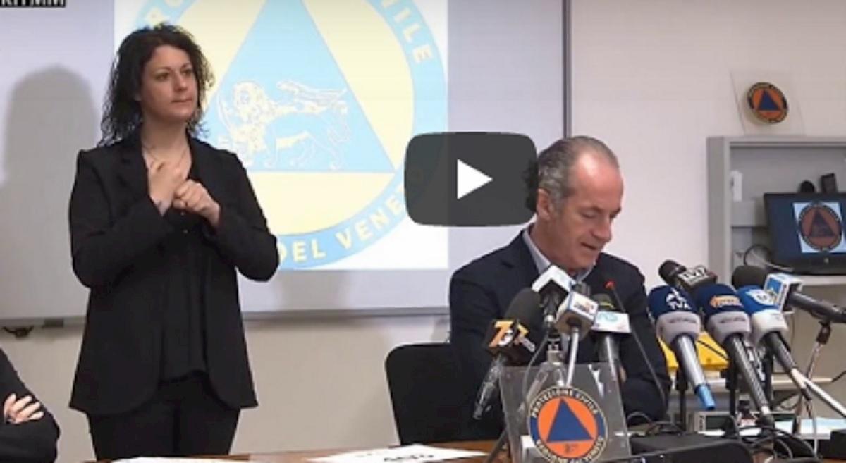 zaia sul lockdown in Veneto