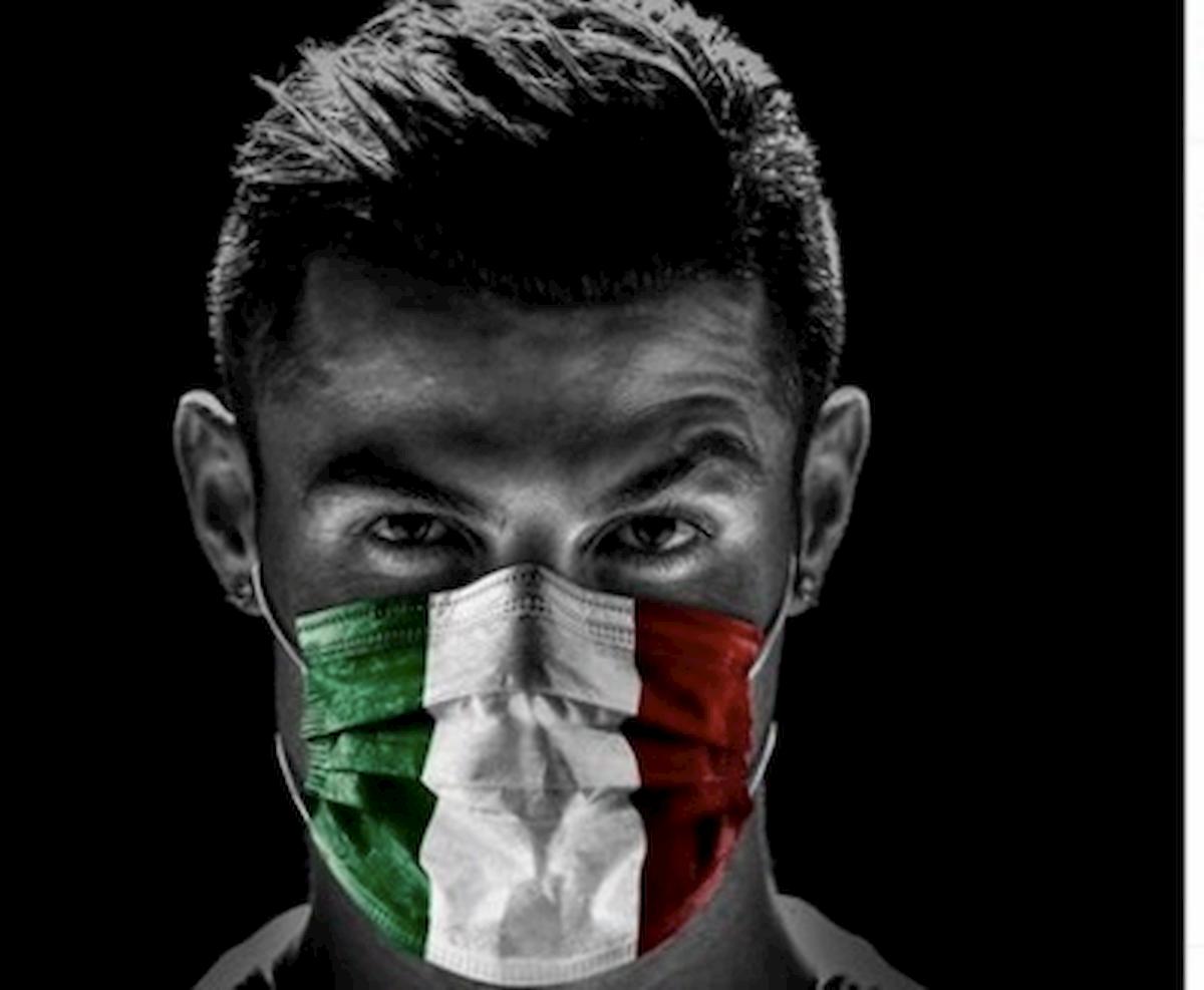 Juventus, Cristiano Ronaldo con la mascherina: il fuoriclasse portoghese è tornato alla Continassa