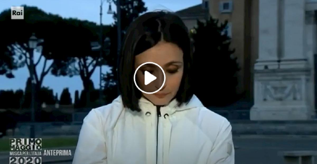 Concertone 1 Maggio, Ambra Angiolini si commuove