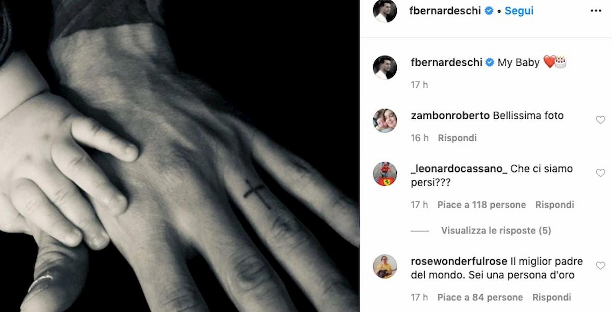 Federico Bernardeschi, la prima foto della figlia su Instagram