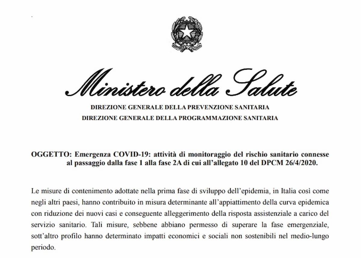 Riapertura delle Regioni dal 18 maggio: il testo integrale del decreto