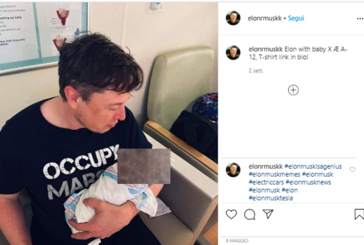 Elon Musk cambia nome al figlio e...toglie i numeri arabi per quelli romani