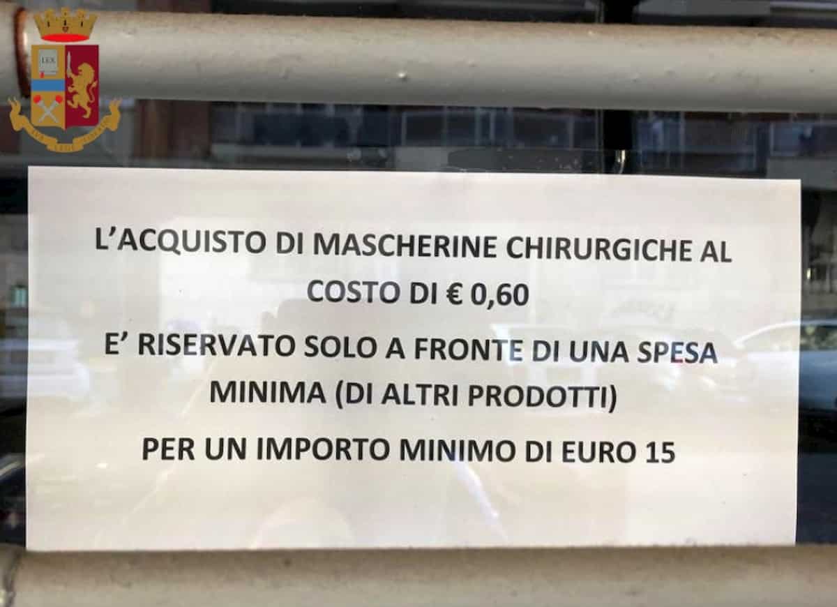 "Mascherine a 60 centesimi, ma solo con una spesa da 15 euro". Denunciata farmacista a Roma Trionfale