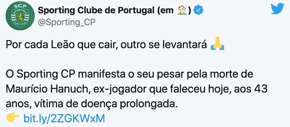 Maurício Hanuch è morto a 43 anni, è stato compagno di squadra di Cristiano Ronaldo allo Sporting Lisbona