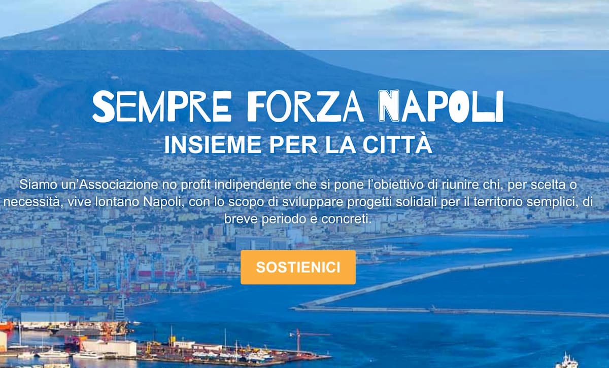 Crisi per Covid-19, il crowdfunding solidale della Associazione Sempre Forza Napoli
