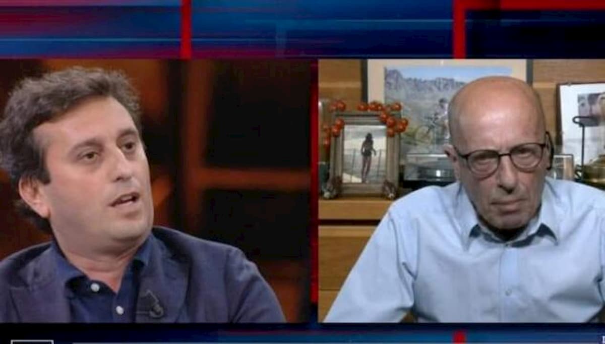 Sallusti insulta per due minuti Parenzo a Non è l'Arena: da"fascista cretino" a "fallito"