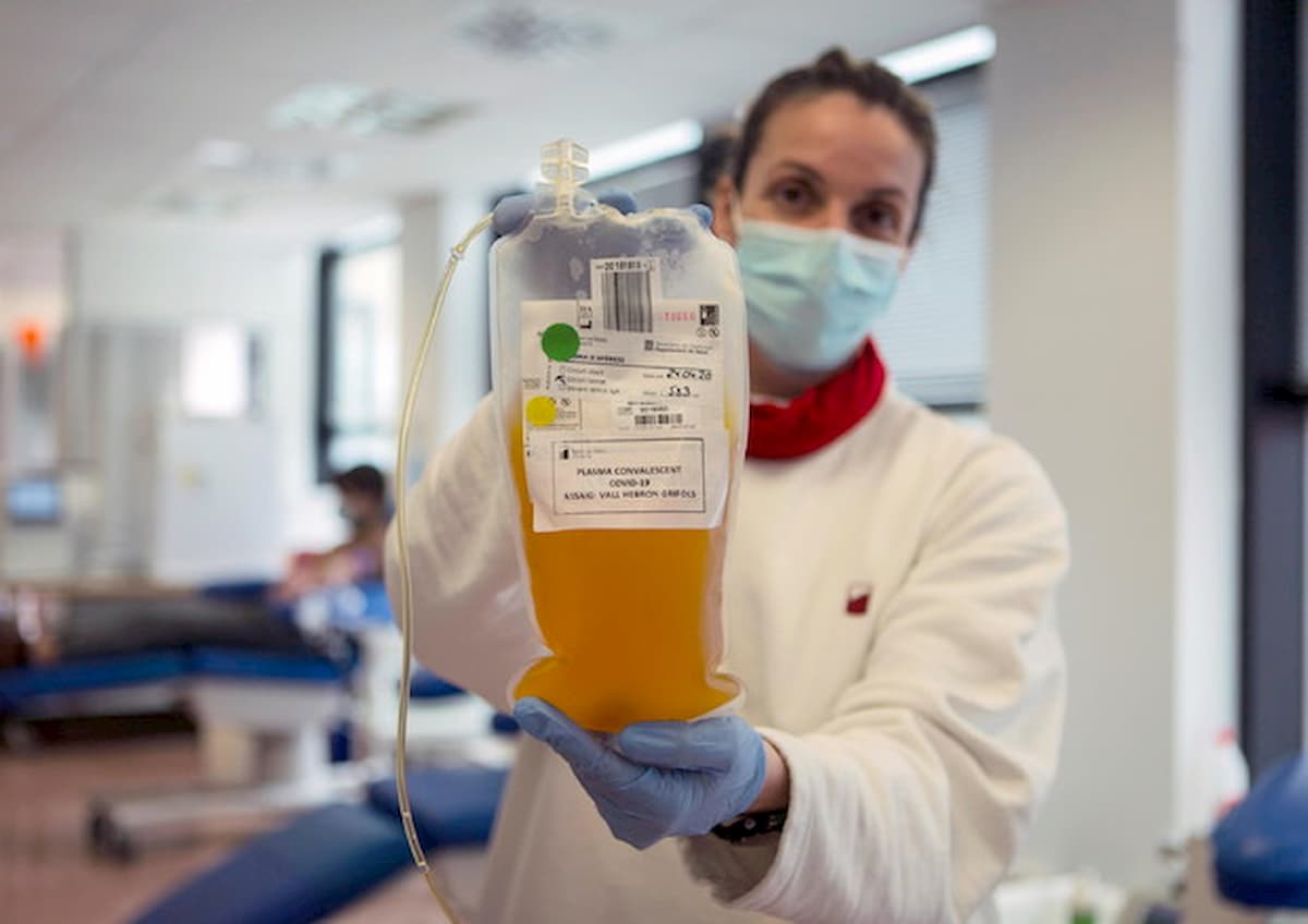 Coronavirus, con cura plasma mortalità ridotta dal 15% al 6%