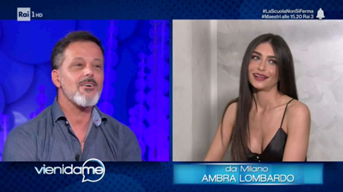 Vieni da Me, Kikò Nalli imbarazzato in diretta da Ambra Lombardo sui figli