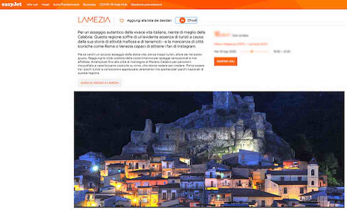 "Calabria terra di mafia e terremoti". Bufera per lo spot EasyJet