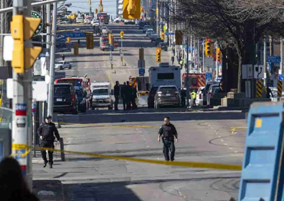 Canada, la polizia in azione in una foto d'archivio Ansa