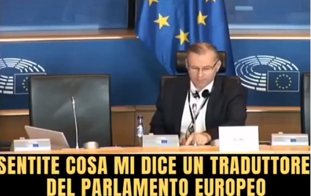 Angelo Ciocca, eurodeputato Lega insultato dal traduttore del Parlamento Europeo VIDEO