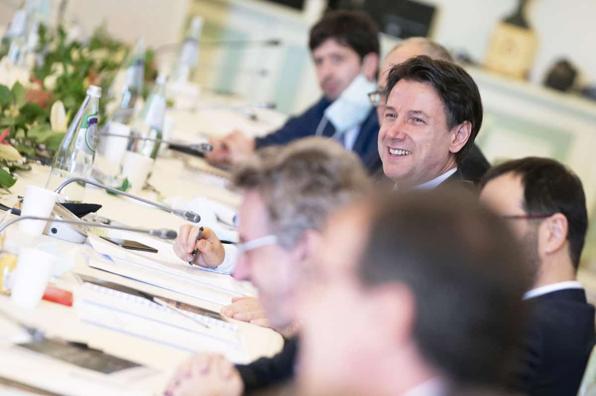 Il premier Giuseppe Conte durante gli Stati Generali