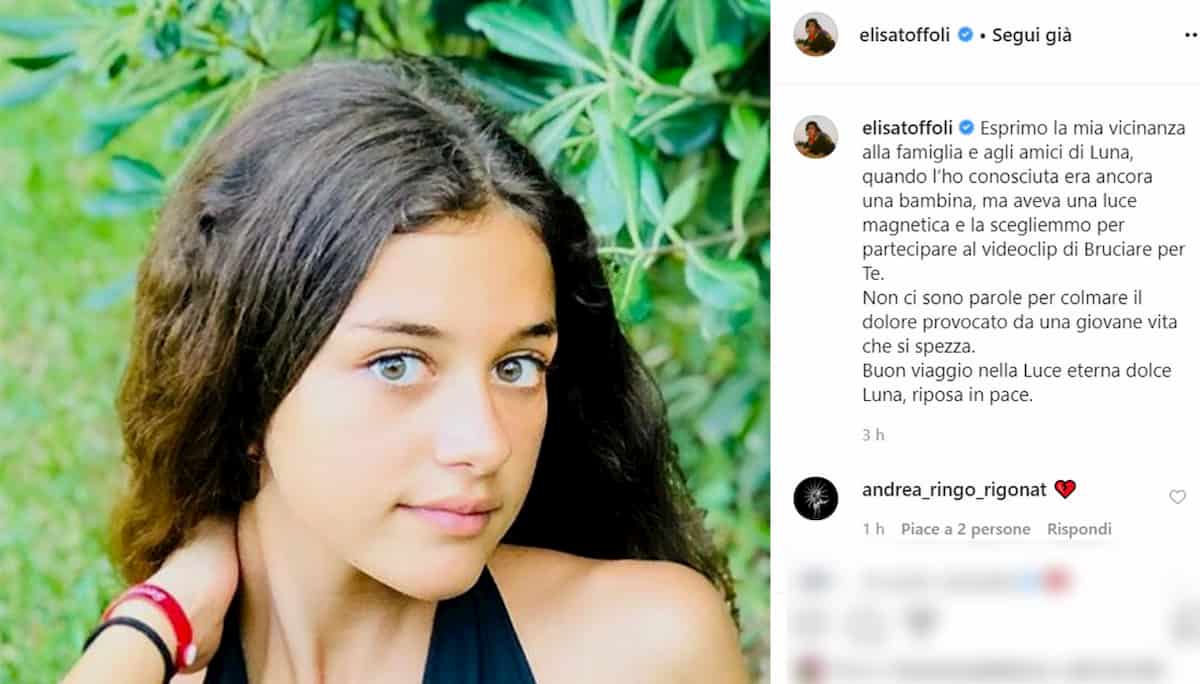 Luna Di Benedetto morta a 15 anni, il ricordo di Elisa