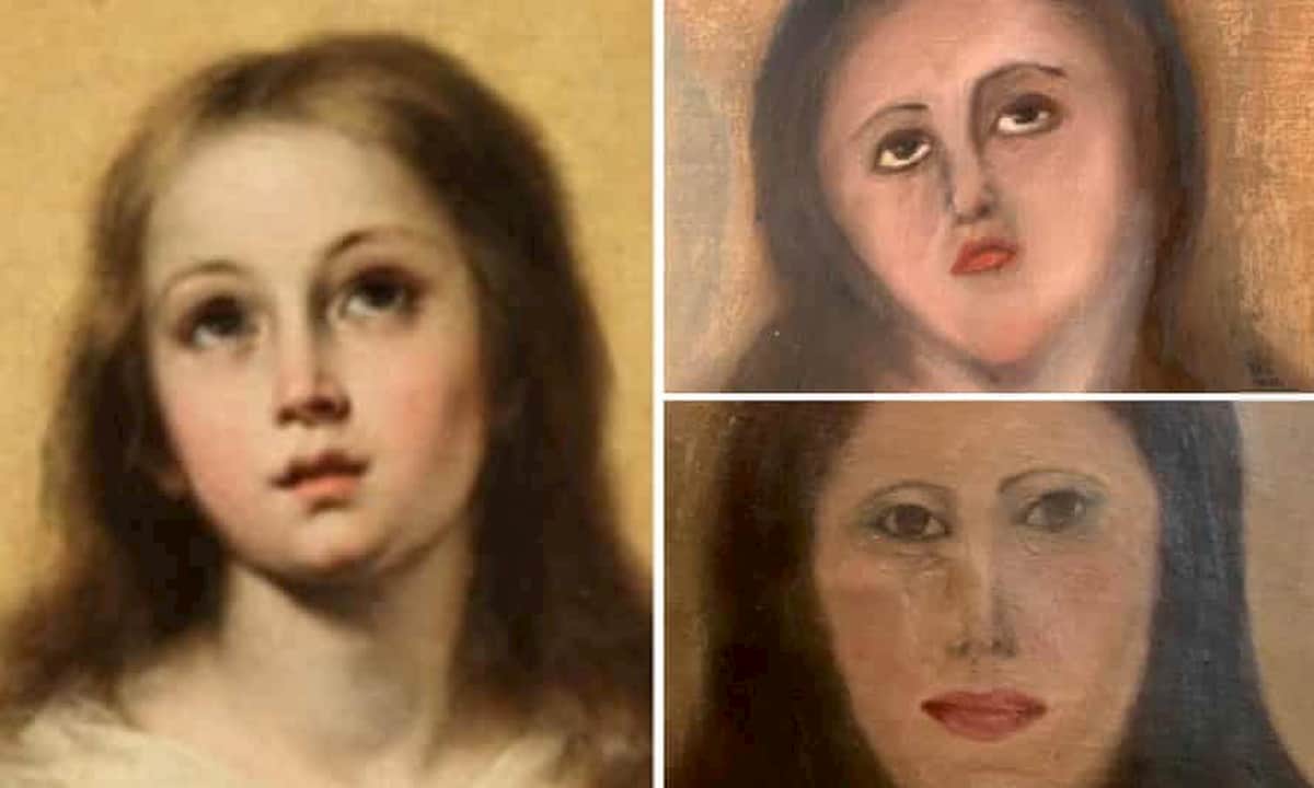 Il dipinto sfigurato della Immacolata Concezione di Murillo
