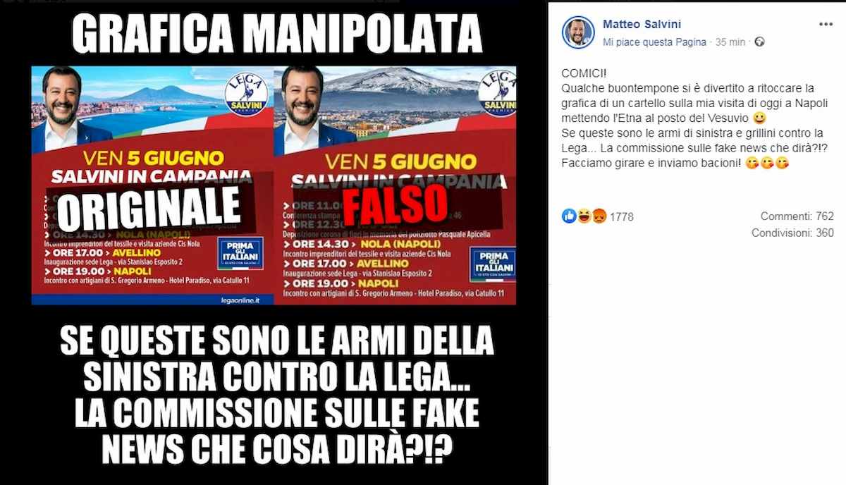 salvini campania facebook