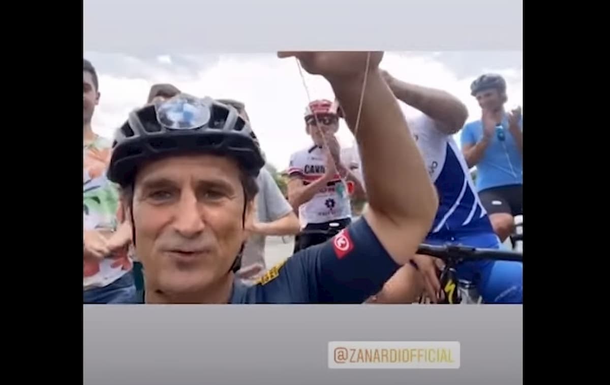 Alex Zanardi e il video poche ore prima dell'incidente