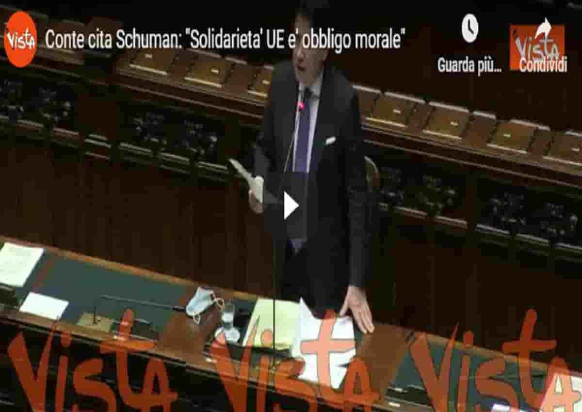 Conte alla Camera, video Vista