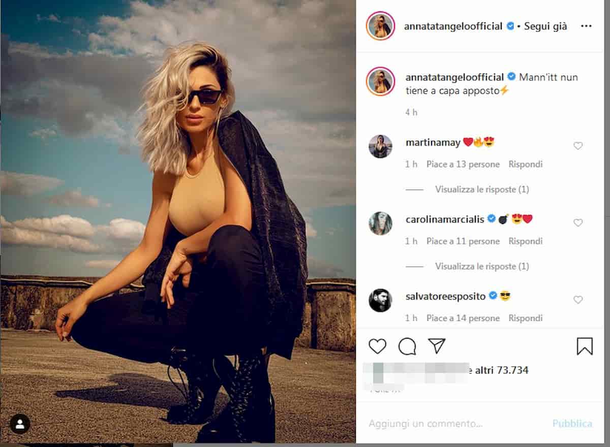 Anna Tatangelo bionda