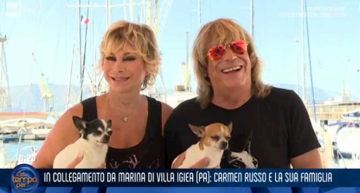 Carmen Russo ed Enzo Paolo Turchi a C'è Tempo Per...