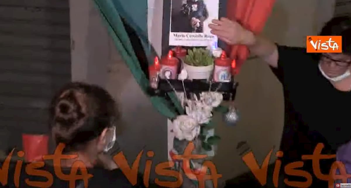 Mario Cerciello Rega fiaccolata