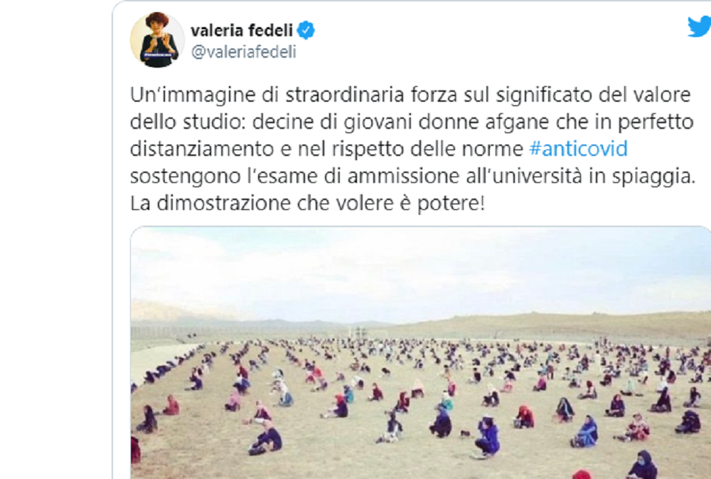 L'ex ministro Fedeli e l'errore sulle "spiagge dell'Afghanistan"