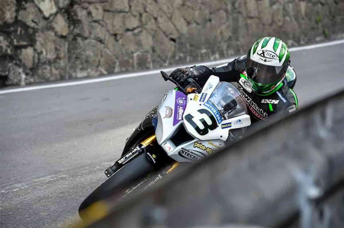 Horst Saiger, incidente in moto