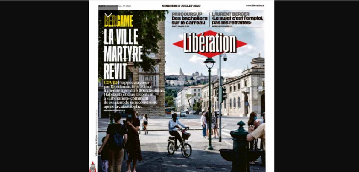 La prima pagina di Liberation