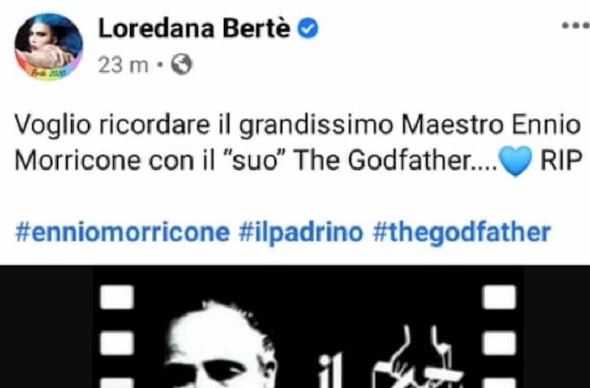 Loredana Bertè, gaffe su Ennio Morricone: lo omaggia col Padrino di Nino Rota