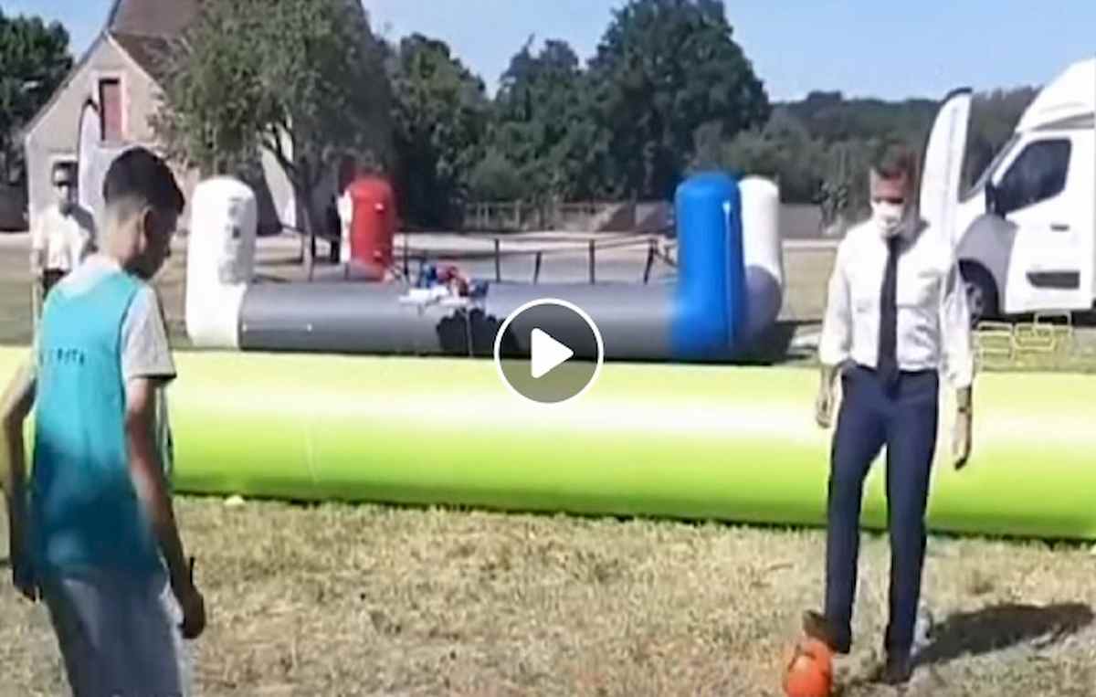 macron partitella a pallone
