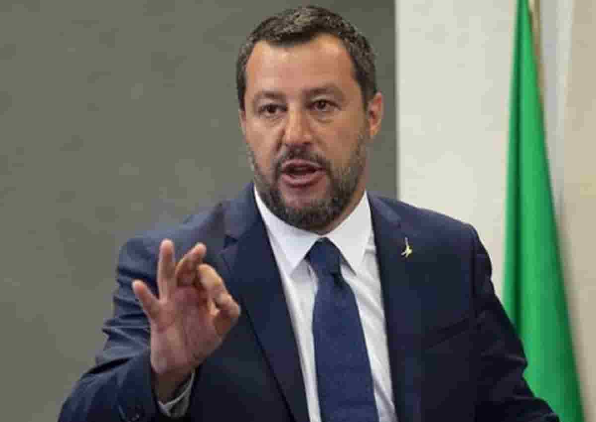 Matteo Salvini, foto Ansa