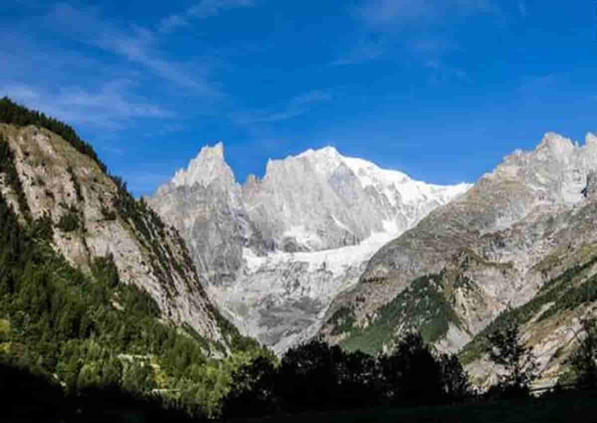 Monte Bianco, foto Ansa