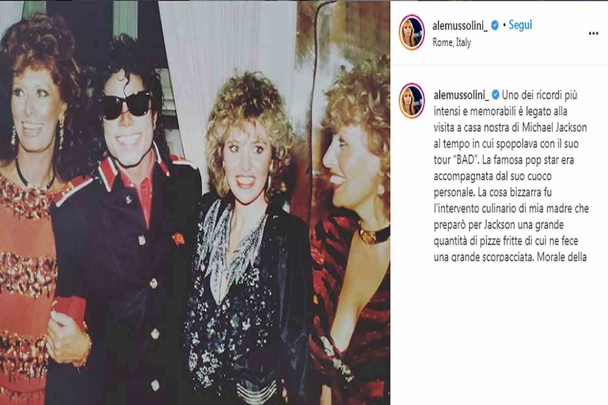 mussolini con michael jackson