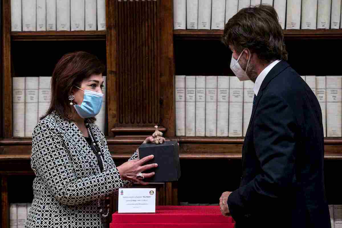 statua di terracotta, foto Ansa