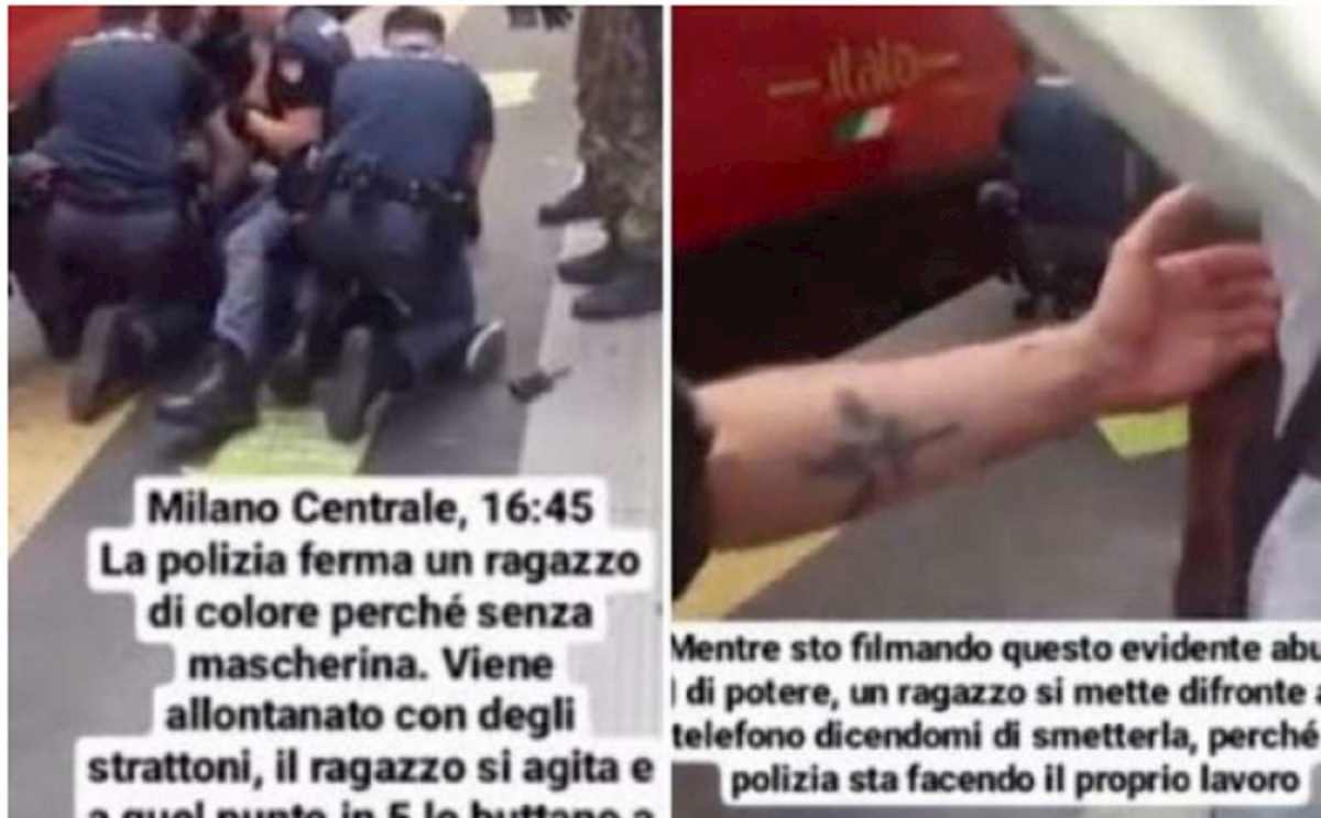 george floyd alla stazione di milano