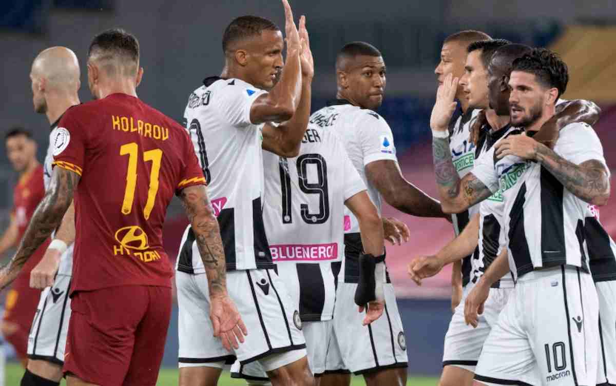 Roma-Udinese 0-2 gol Nestorovski Lasagna