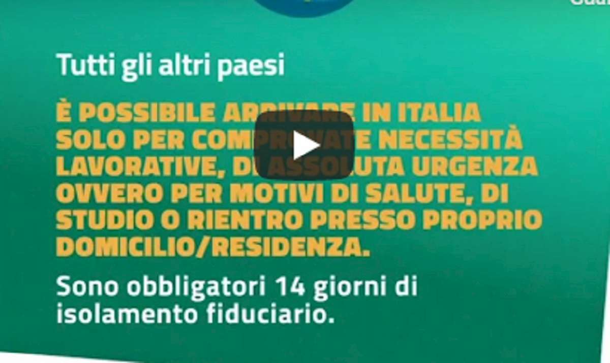 Turismo, viaggi e rientri vademecum