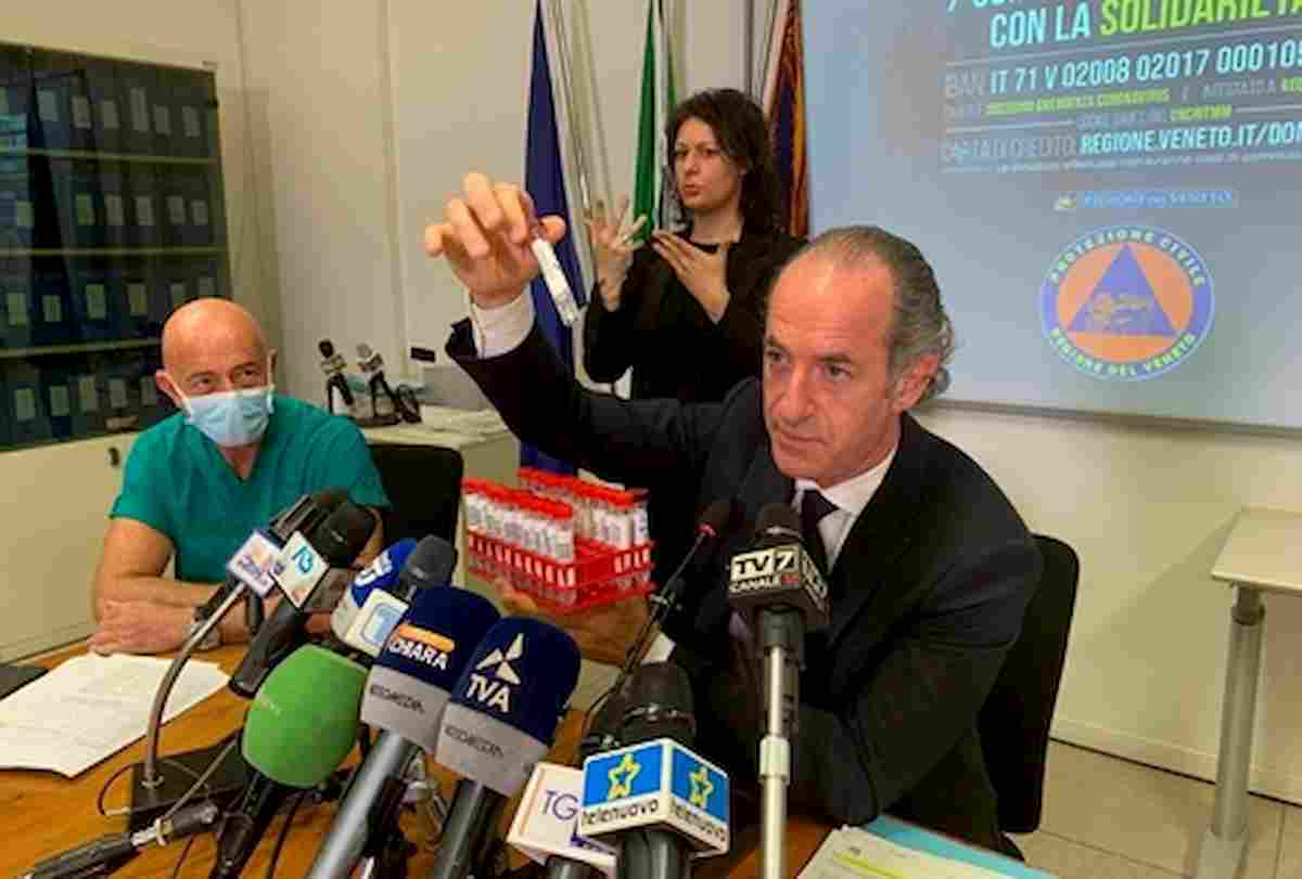 Coronavirus in Veneto, Zaia: "Morto il paziente 0 serbo". Segnalato in Procura