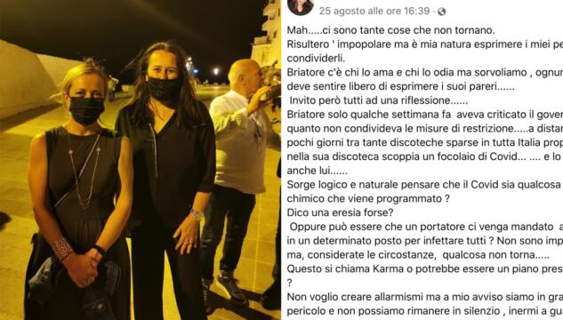 Teodora Tiziana Rizzo, candidata Fdi: "Virus programmato e un untore per punire Briatore"